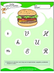 H Sesi Çalışma Sayfaları